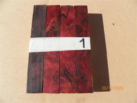 Australian #57 new Peppercorn spalted burl - Stabilized multi-colours - PEN blanks - Sold in packs
