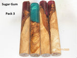 Australian #65 Sugar Gum burl Resifill - Rounded PEN blanks - Sold in packs