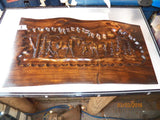 Australian woods carved images/scenes boards/panels - Sold singly