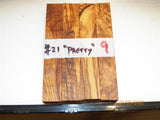 Australian #21 Majestic Olive wood "Pretty" - PEN blanks - packs of 4 blanks