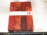 Australian #98 Red Mallee root burl raw - PEN blanks - Sold in packs