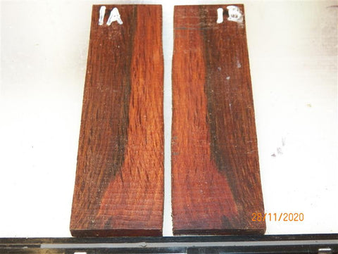 Australian #95st Red-Oak STABILISED Knife scales - Book-matched - Sold in pairs
