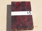 Australian #57 new Peppercorn spalted burl - Stabilized multi-colours - PEN blanks - Sold in packs