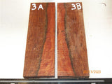 Australian #95st Red-Oak STABILISED Knife scales - Book-matched - Sold in pairs