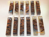 Australian woods and acrylic 4" long castings (Resifills) PEN blanks-Page 1- Sold singly