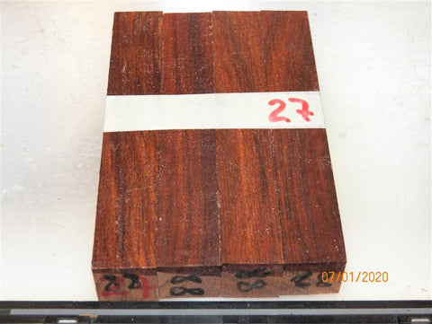Australian #88st (straigh cut) Brown Mahogany - PEN blanks - Sold in packs