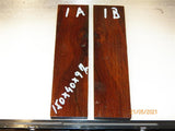 Australian #41st Cherry Plum wood - STABILISED knife scales-Sold in book-matched pairs