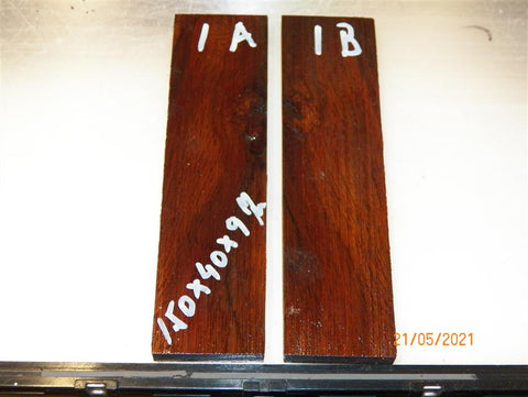 Australian #41st Cherry Plum wood - STABILISED knife scales-Sold in book-matched pairs