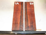 Australian #95st Red-Oak STABILISED Knife scales - Book-matched - Sold in pairs