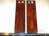 Australian #41st Cherry Plum wood - STABILISED knife scales-Sold in book-matched pairs