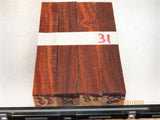 Australian #88st (straigh cut) Brown Mahogany - PEN blanks - Sold in packs
