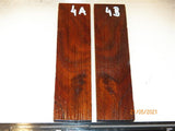 Australian #41st Cherry Plum wood - STABILISED knife scales-Sold in book-matched pairs