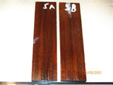 Australian #41st Cherry Plum wood - STABILISED knife scales-Sold in book-matched pairs