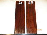 Australian #41st Cherry Plum wood - STABILISED knife scales-Sold in book-matched pairs
