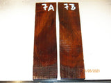 Australian #41st Cherry Plum wood - STABILISED knife scales-Sold in book-matched pairs