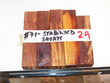 Australian #71 Prune tree wood - Stabilized PEN blanks - Sold in packs