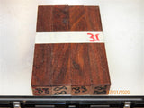 Australian #88st (straigh cut) Brown Mahogany - PEN blanks - Sold in packs