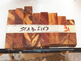 Australian #71 Prune tree wood - Stabilized PEN blanks - Sold in packs