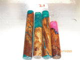 Australian #57 Peppercorn tree burl Resifills-Pen rounded blanks - Sold in packs