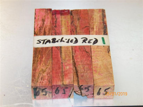 Australian #65 Sugar Gum tree Spalted -Stabilised PEN blanks - Sold in packs