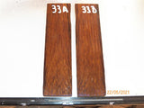 #99st Pheasant wood- Stabilised KNIFE handle scales bookmatched- Sold in pairs (1)