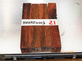Australian #95st Red-Oak Heartwood wood - PEN blanks - Sold in packs