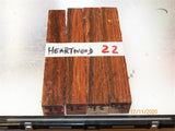 Australian #95st Red-Oak Heartwood wood - PEN blanks - Sold in packs