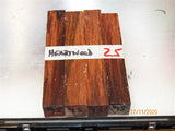 Australian #95st Red-Oak Heartwood wood - PEN blanks - Sold in packs