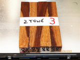 Australian #88 Brown Mahogany 2 Tone - PEN blanks - Sold in packs