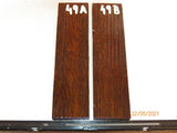 #99st Pheasant wood- Stabilised KNIFE handle scales bookmatched- Sold in pairs (1)