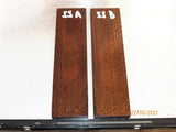 #99st Pheasant wood- Stabilised KNIFE handle scales bookmatched- Sold in pairs (1)