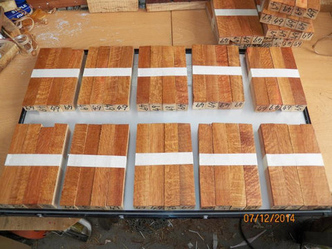 Australian #49 Casuarina tree wood  - PEN blanks raw Straight cut - Sold in packs