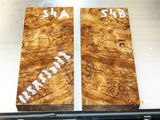 Australian #57 Peppercorn tree burl spalted Stabilized clear - Knife & other blanks - Sold singly