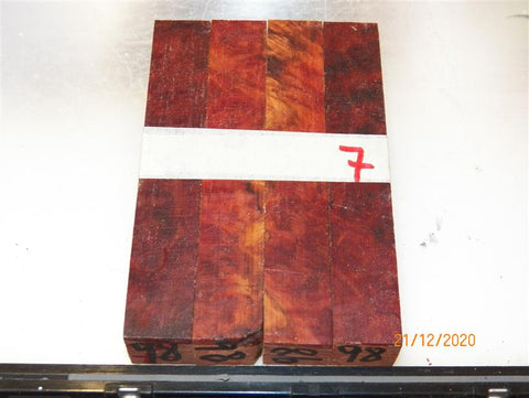Australian #98 Red Mallee root burl raw - PEN blanks - Sold in packs