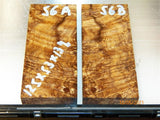 Australian #57 Peppercorn tree burl spalted Stabilized clear - Knife & other blanks - Sold singly