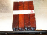Australian #9-X (cross cut) Colonial Red Gum - PEN blanks raw - Packs of 4