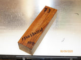 Amboyna/Rosewood Stabilized clear - KNIFE blanks  - sold singly