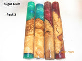 Australian #65 Sugar Gum burl Resifill - Rounded PEN blanks - Sold in packs