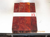 Australian #98 Red Mallee root burl raw - PEN blanks - Sold in packs