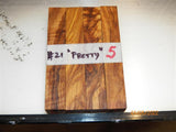 Australian #21 Majestic Olive wood "Pretty" - PEN blanks - packs of 4 blanks