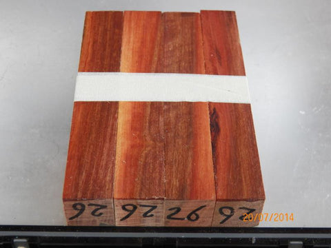 Australian #26-ST Platypus Gum tree wood - pen BLANKS raw - sold in packs