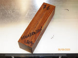 Amboyna/Rosewood Stabilized clear - KNIFE blanks  - sold singly