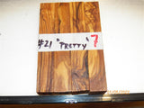 Australian #21 Majestic Olive wood "Pretty" - PEN blanks - packs of 4 blanks