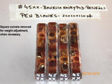 Australian #45 Banksia Hairy pods stabilized PEN blanks Resifills - Packs of 4