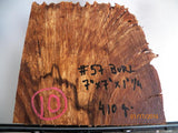 Australian #57 Peppercorn tree burl spalted -Raw Slices pieces - Sold singly