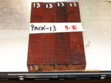 Australian #9 Colonial Red Gum Root - PEN blanks raw - Packs of 4