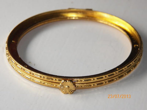 ROUND Jewellery box hinges 85mm Daisy "Gold"-sold singly