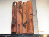 Australian #44 Shiraz Red Vine - Stabilized clear rounded PEN blanks