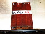 Australian #9 Colonial Red Gum Root - PEN blanks raw - Packs of 4