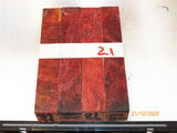 Australian #98 Red Mallee root burl raw - PEN blanks - Sold in packs